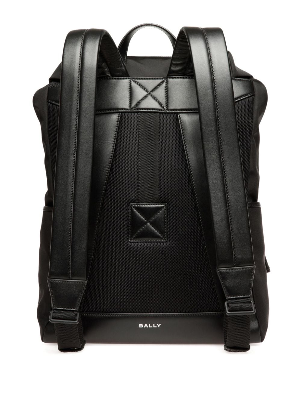 Bally x Adrien Brody logo-patch backpack - Zwart