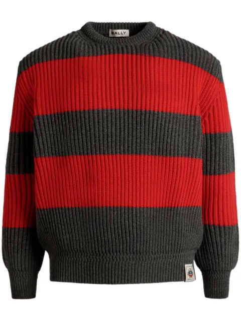 Bally crest-logo crew-neck jumper