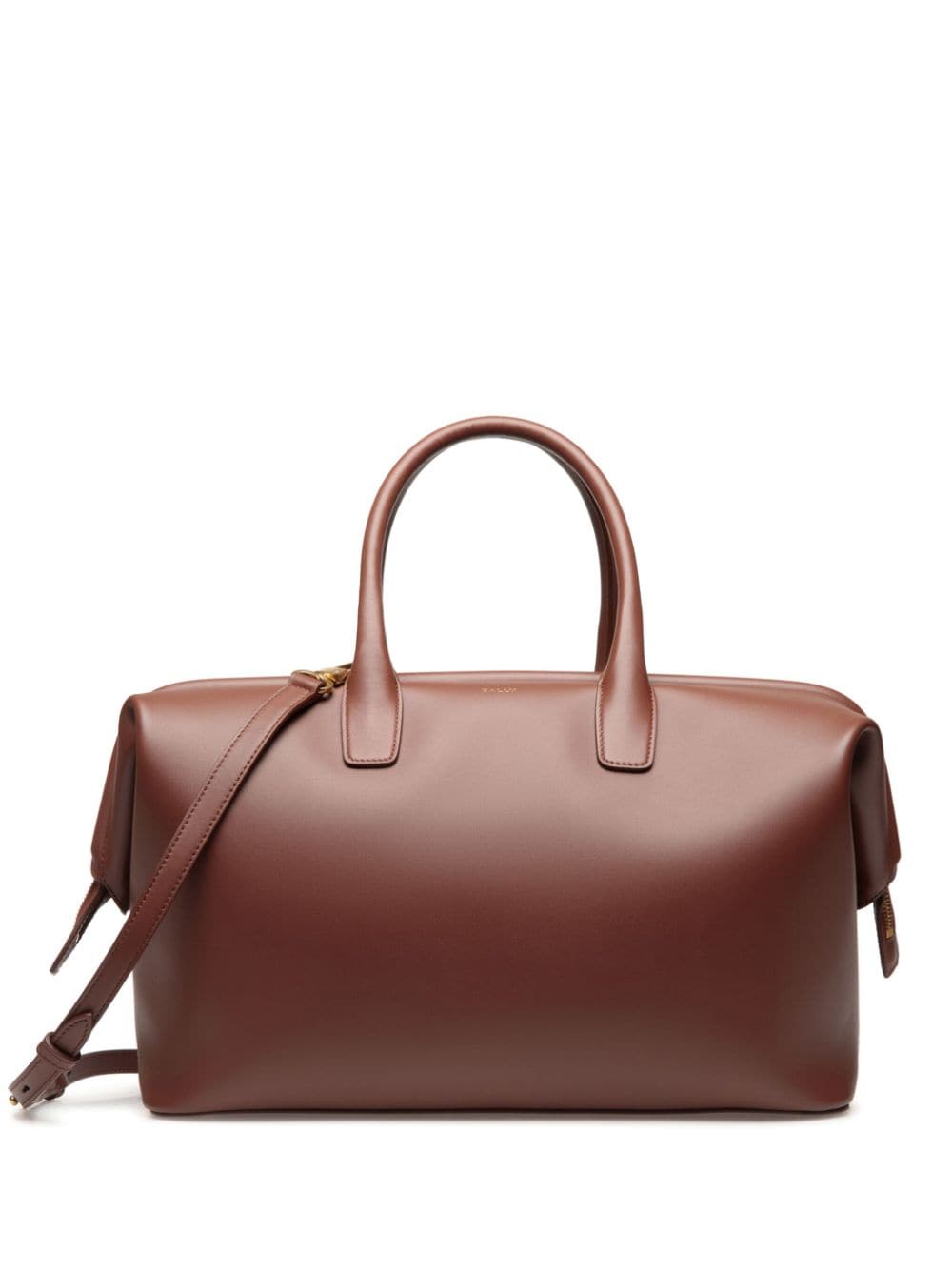 Bally zipped leather tote bag - Braun