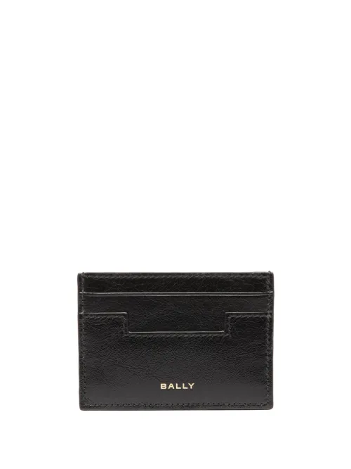 Porte-cartes en cuir à logo imprimé - Bally - Modalova