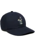 Bally floral-embroidered baseball cap - Blue
