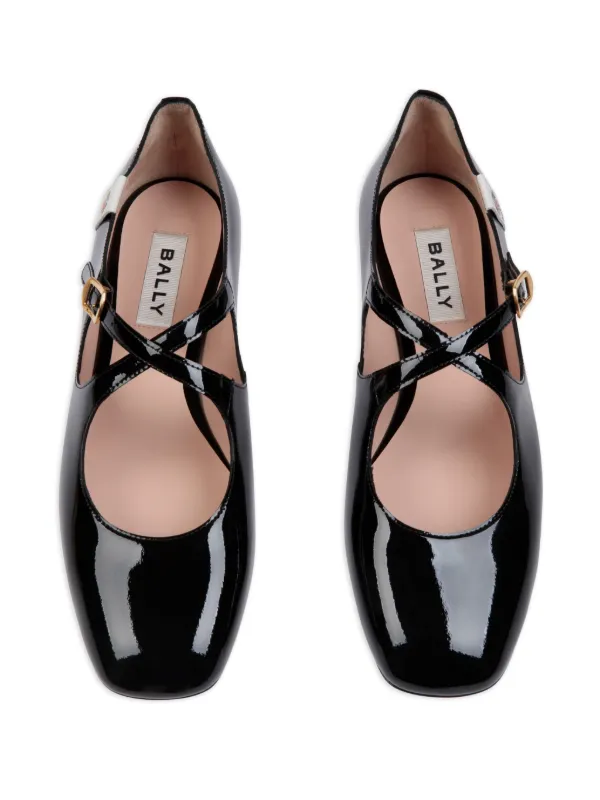 【BALLY】Dancer Beliska バレエシューズ ブラック Bally Patent Ballerina Shoes | Black | FARFETCH