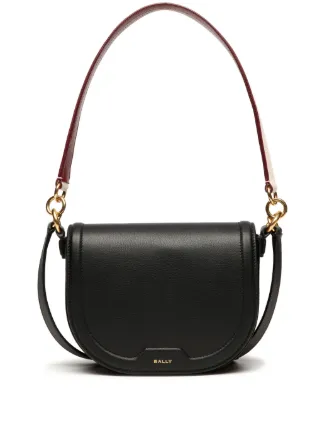 Bally レザーショルダーバッグ | ブラック | FARFETCH JP