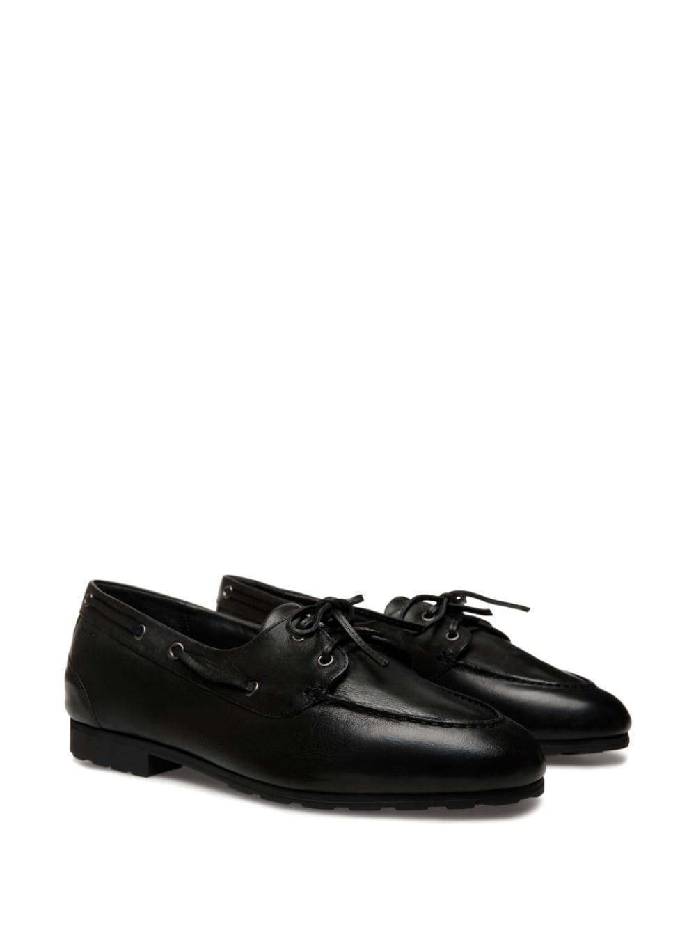 Bally Leren loafers Zwart