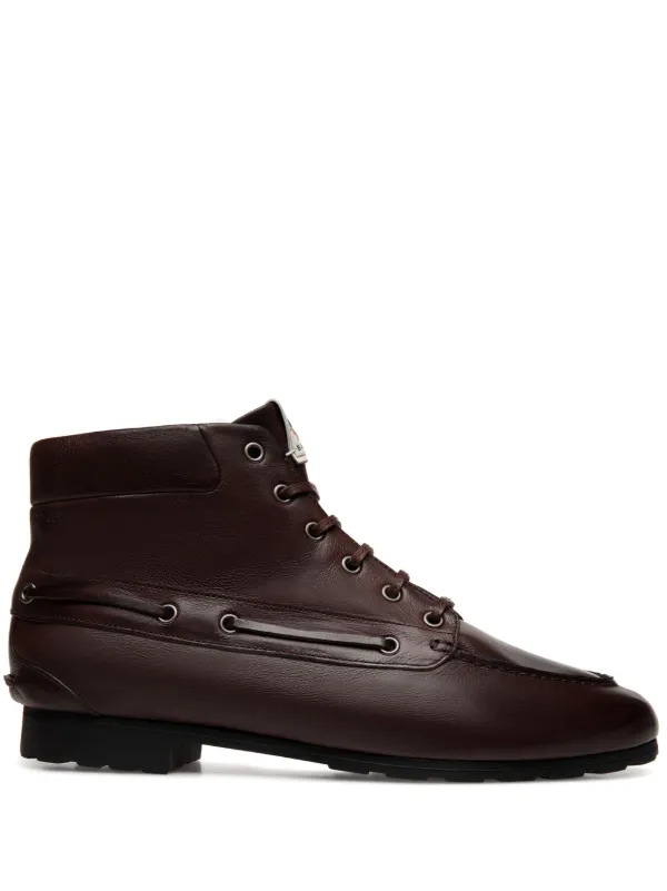 Bally Paphos Leather Boots Brown FARFETCH