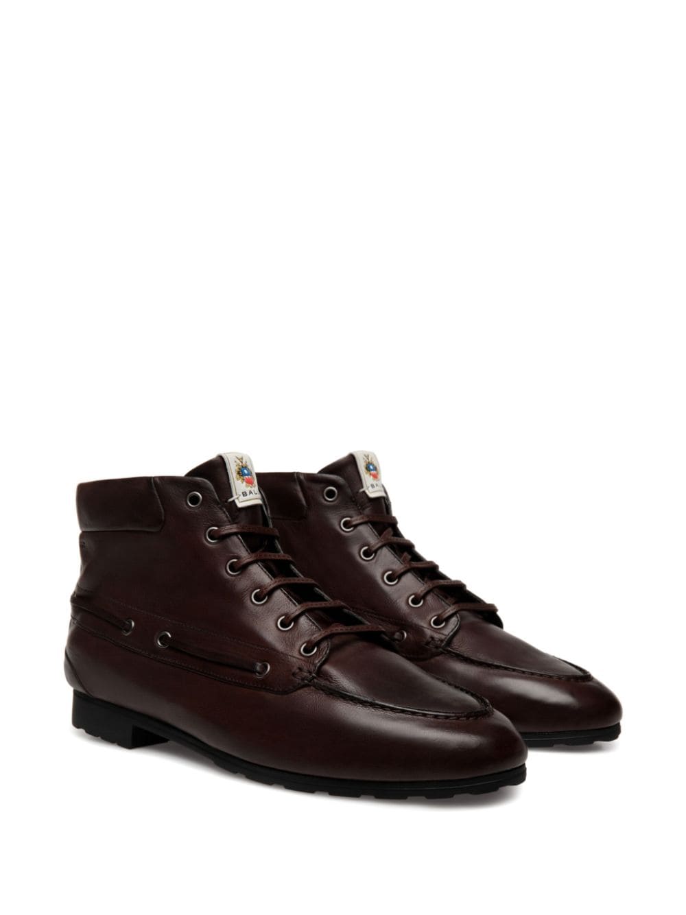 Shop Bally Paphos Leather Boots In Brown