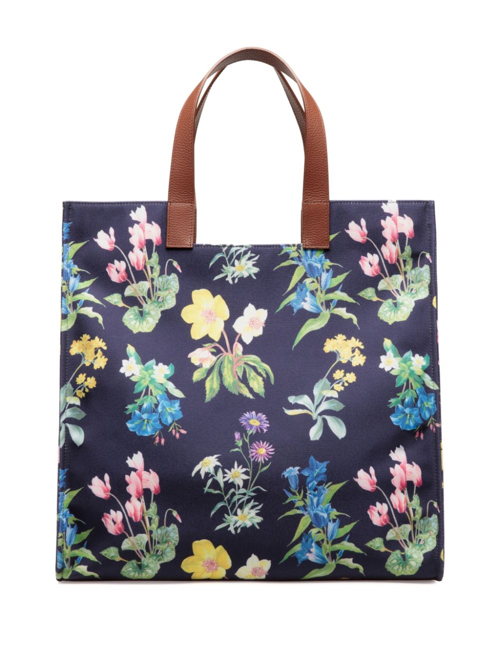 Bally floral print tote bag - Blauw