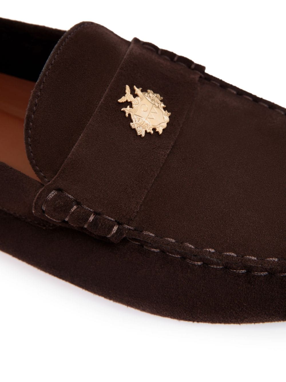 Shop Bally Logo-plaque Loafers In Braun