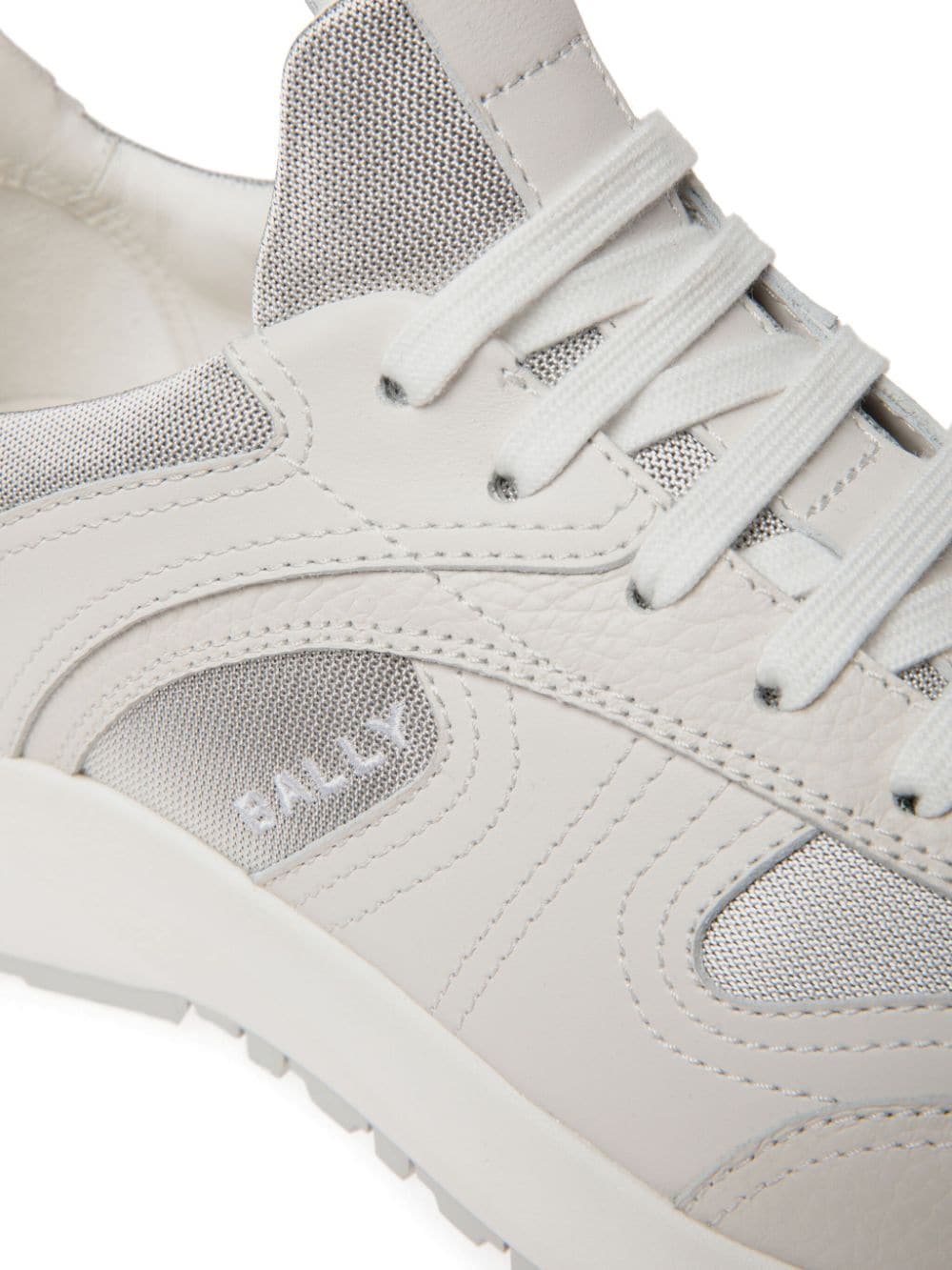 Bally panelled leather sneakers White