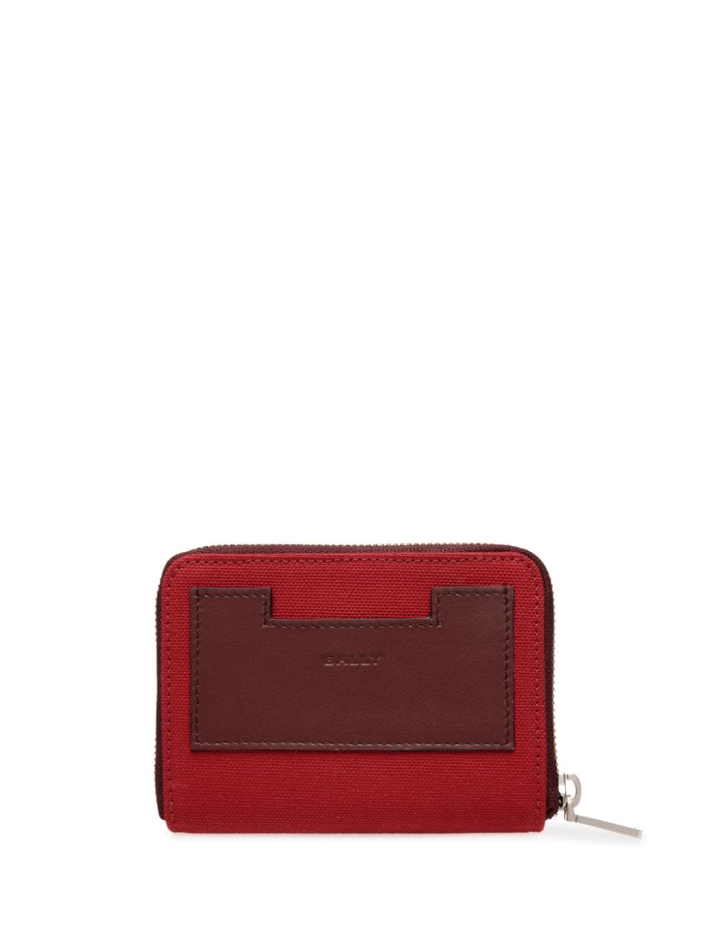 Bally logo-patch wallet - Rood