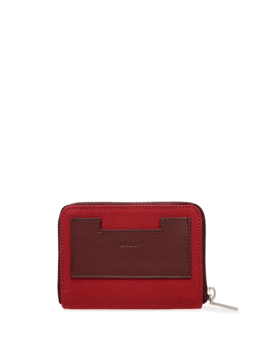 Shop Bally Logo-patch Wallet In Red