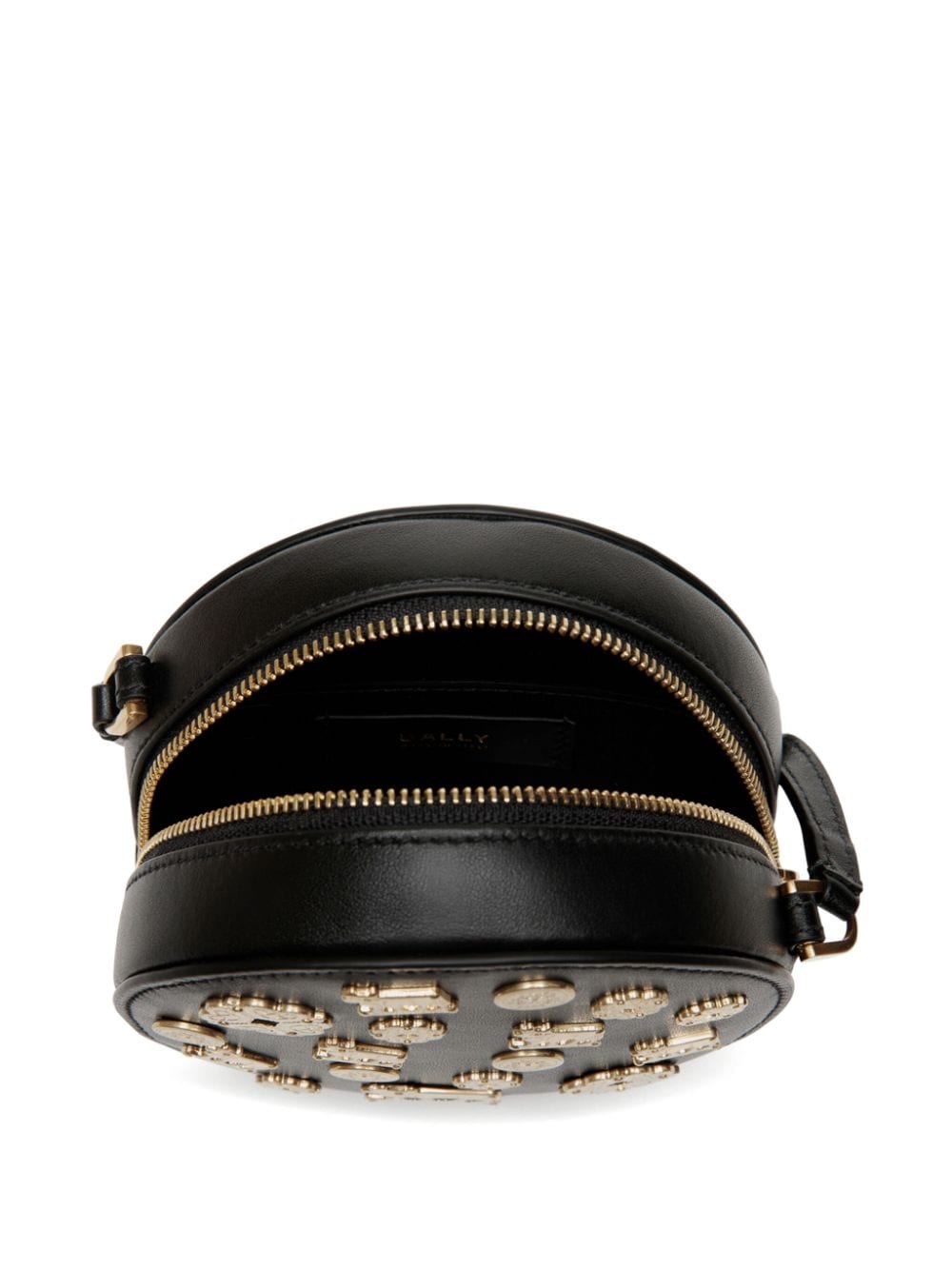 Shop Bally Embellished Cross Body Bag In Black