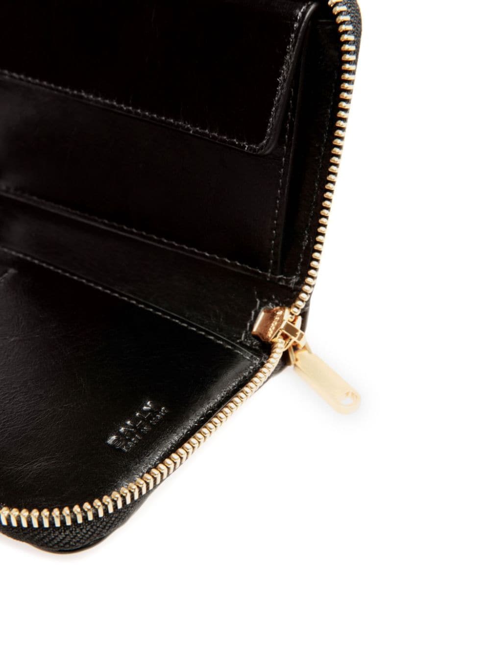 Shop Bally Logo-stamp Wallet In Black