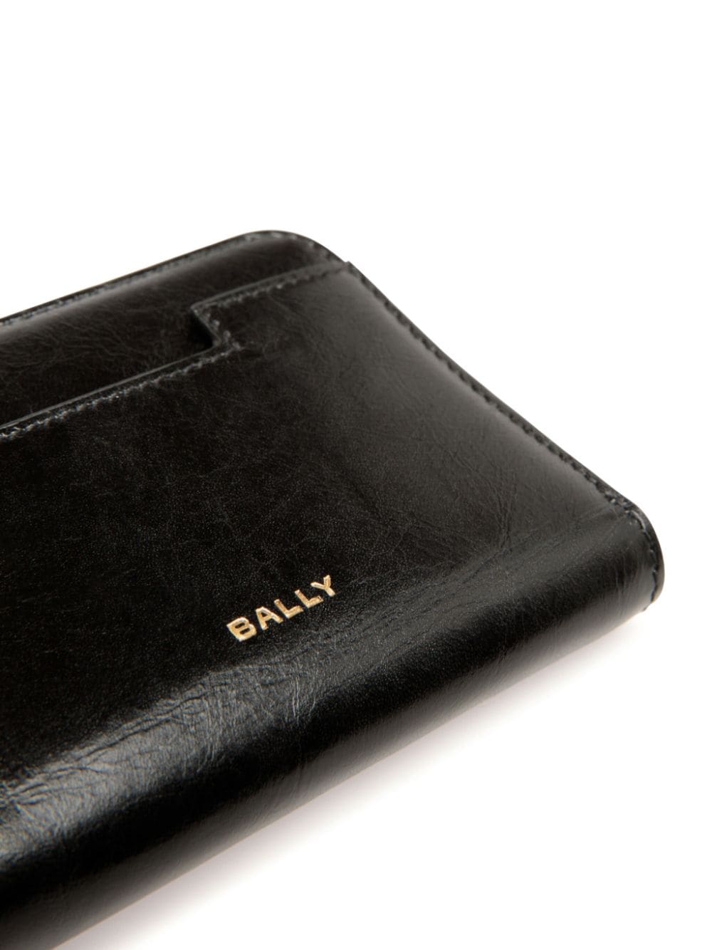 Shop Bally Logo-stamp Wallet In Black