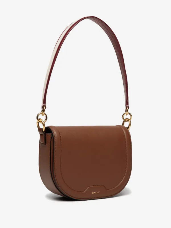 Bally レザーショルダーバッグ | ブラウン | FARFETCH JP BALLY 