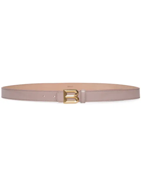 Bally logo-plaque leather belt