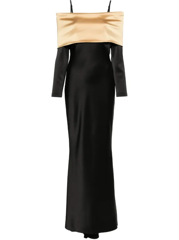 V:PM ATELIER Tanya Maxi Dress | Black | FARFETCH GE