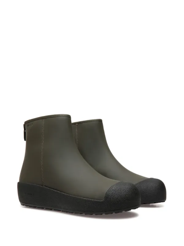 Bally x Monocle Cubrid Curling Ankle Boots Green FARFETCH