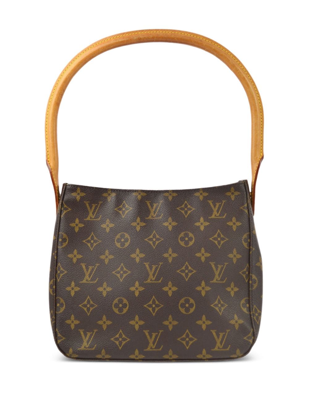 Pre-owned Louis Vuitton 2001 Looping Mm Shoulder Bag In Brown