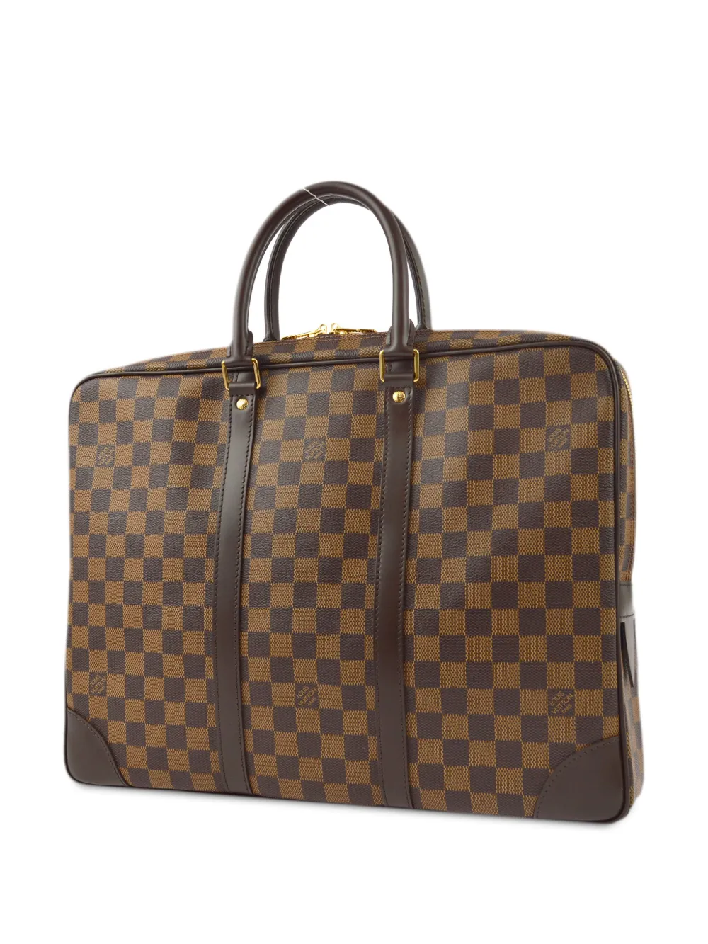 Louis Vuitton Pre-Owned 2014 Porte Documents Voyage aktetas - Bruin