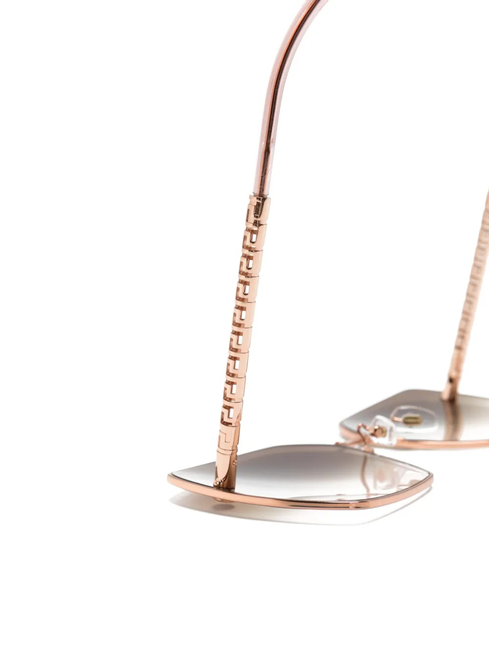 Versace Eyewear Zonnebril met oversized montuur Roze