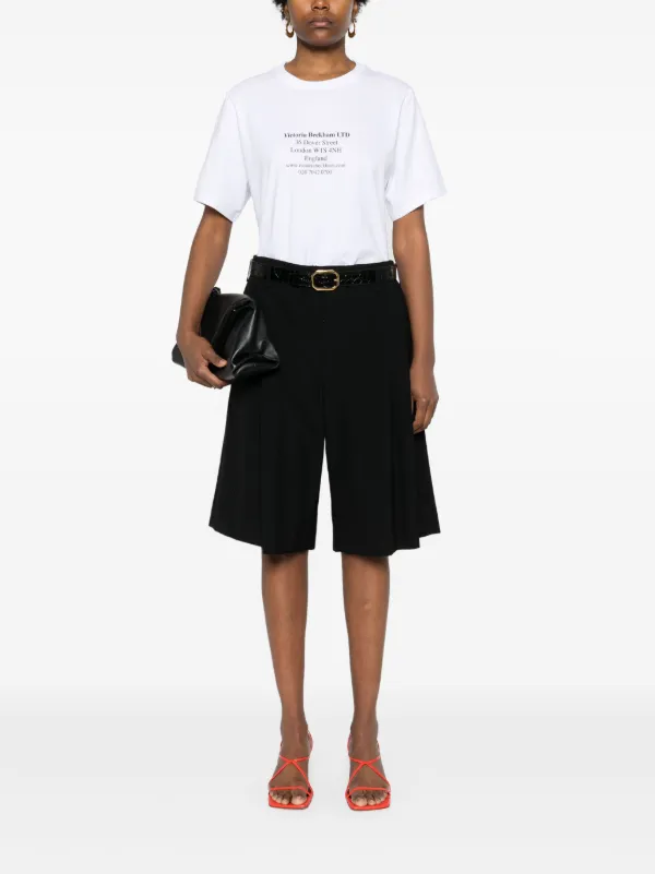 Victoria Beckham address-print Cotton T-shirt | White | FARFETCH
