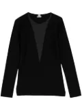 Hermès Pre-Owned two-tone cashmere jumper - Black