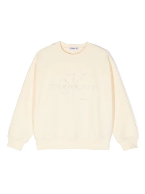 Calvin Klein Kids سويت شيرت مطرز بشعار الماركة