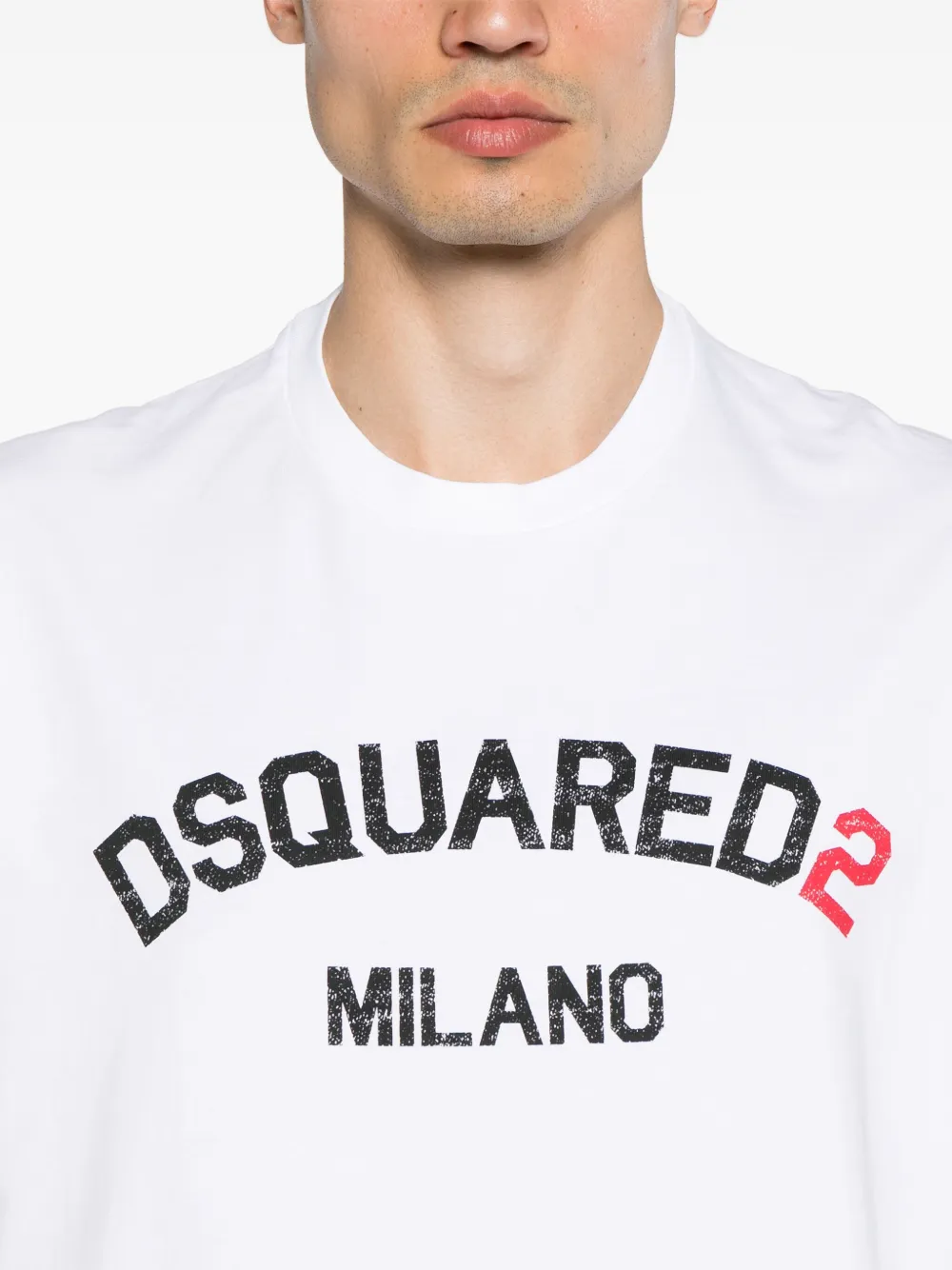 DSQUARED2 T-shirt met logoprint Wit
