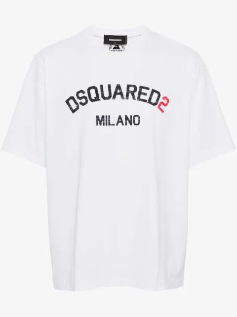 DSQUARED2 playera con logo estampado