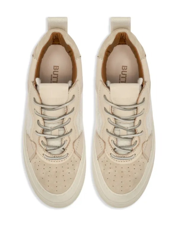 ★Buttero★CIRCOLO ウール レザースニーカー Buttero Circolo Panelled Sneakers | Neutrals | FARFETCH