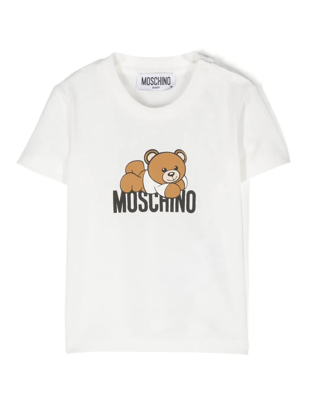 Moschino Kids Teddy Bear-motif T-shirt - Bianco