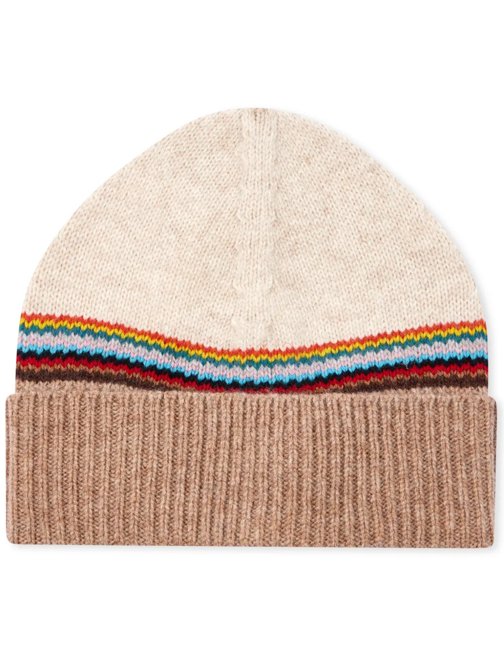 Paul Smith Gestreepte muts Beige