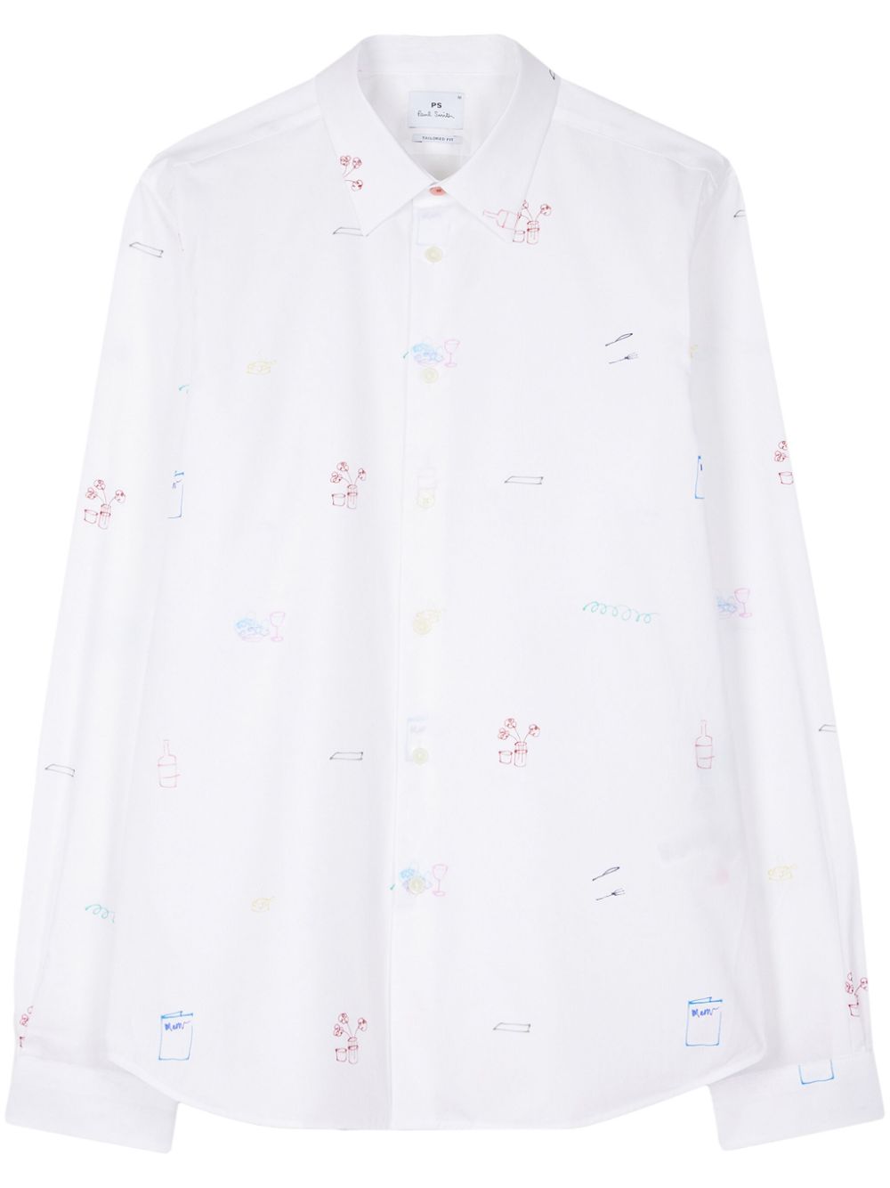 PS Paul Smith Camicia con stampa grafica - Bianco