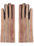 Paul Smith Signature Stripe gloves - Red