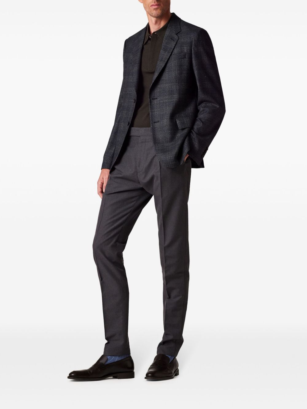 Paul Smith checked blazer - Blauw