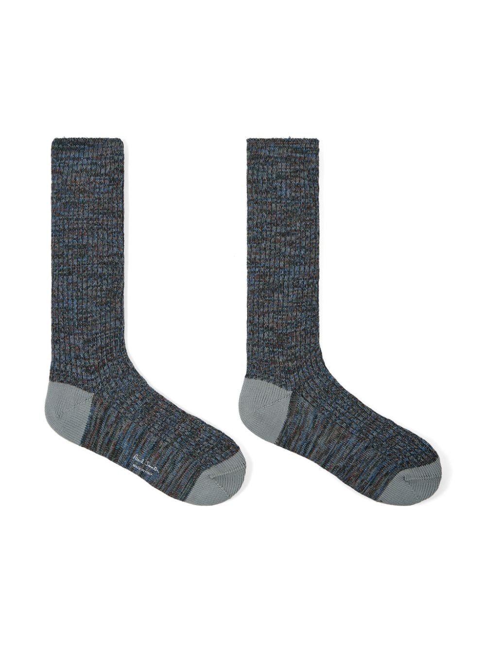 Paul Smith rib-knit socks - Grijs