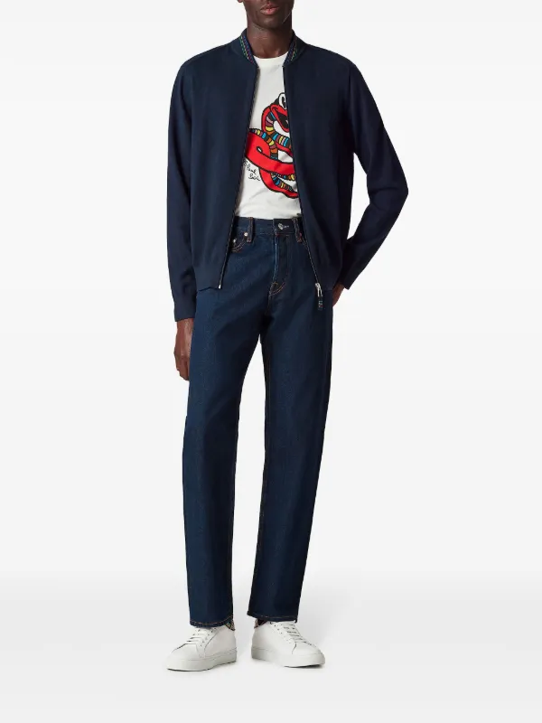 PS Paul Smith ジップアップ カーディガン | ブルー | FARFETCH JP