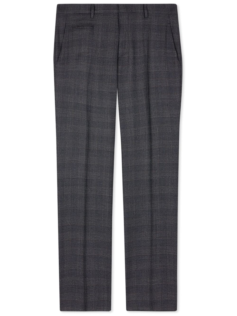 Paul Smith Slim-fit broek met gingham ruit Blauw