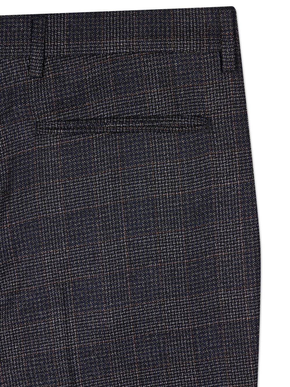 Paul Smith Slim-fit broek met gingham ruit Blauw