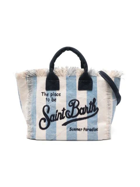MC2 Saint Barth Kids Colette striped beach bag