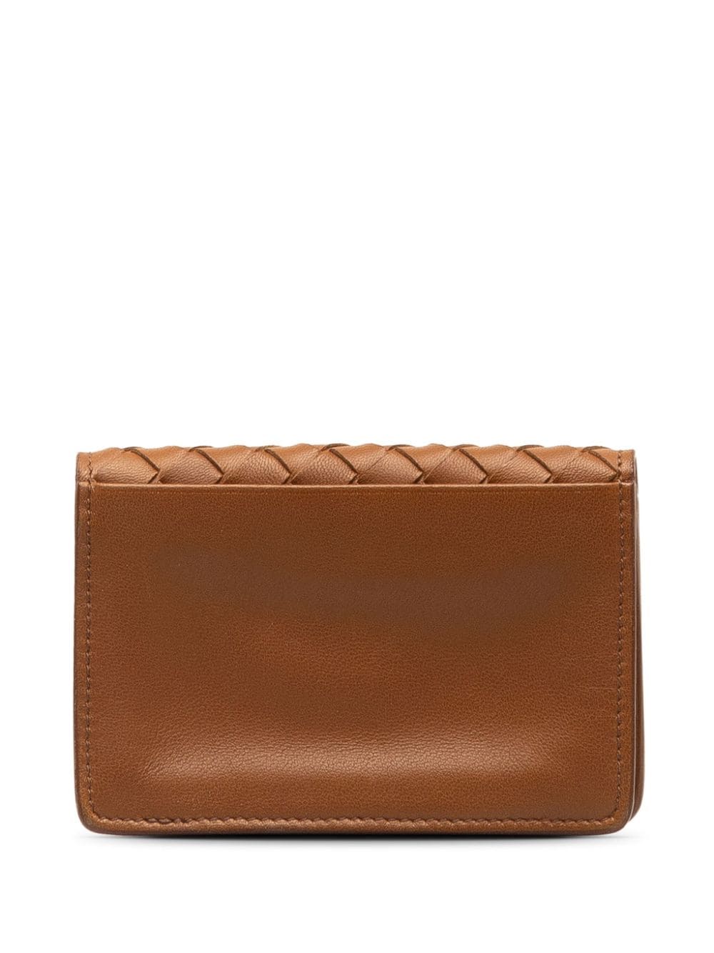 Bottega Veneta Pre-Owned 2000-2010 Intrecciato Flap card holder - Bruin