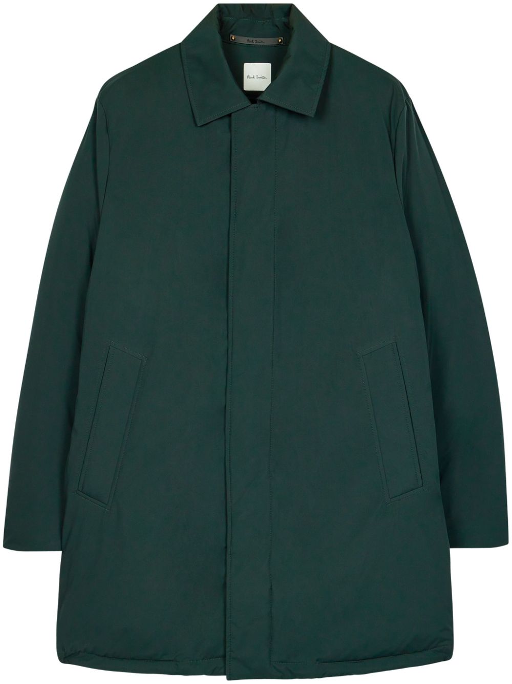 concealed-fastening puffer coat