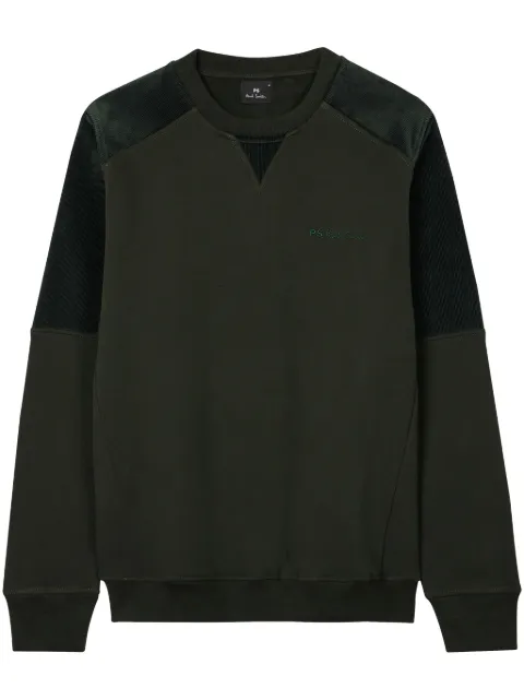 PS Paul Smith corduroy-panel sweatshirt