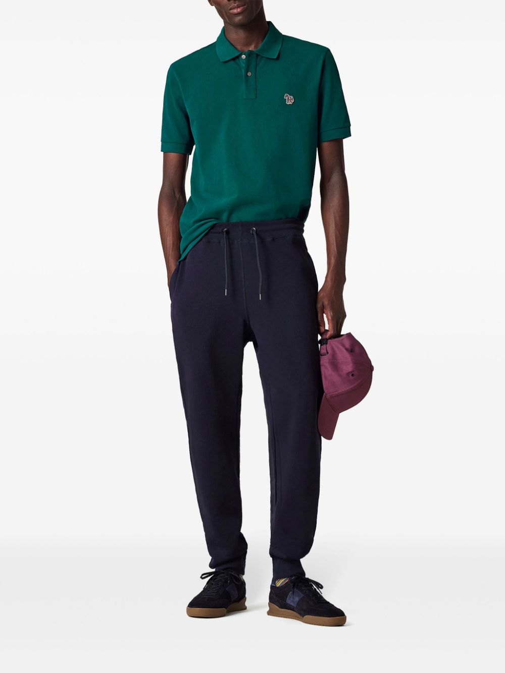 Shop Ps By Paul Smith Zebra Polo Shirt In Green