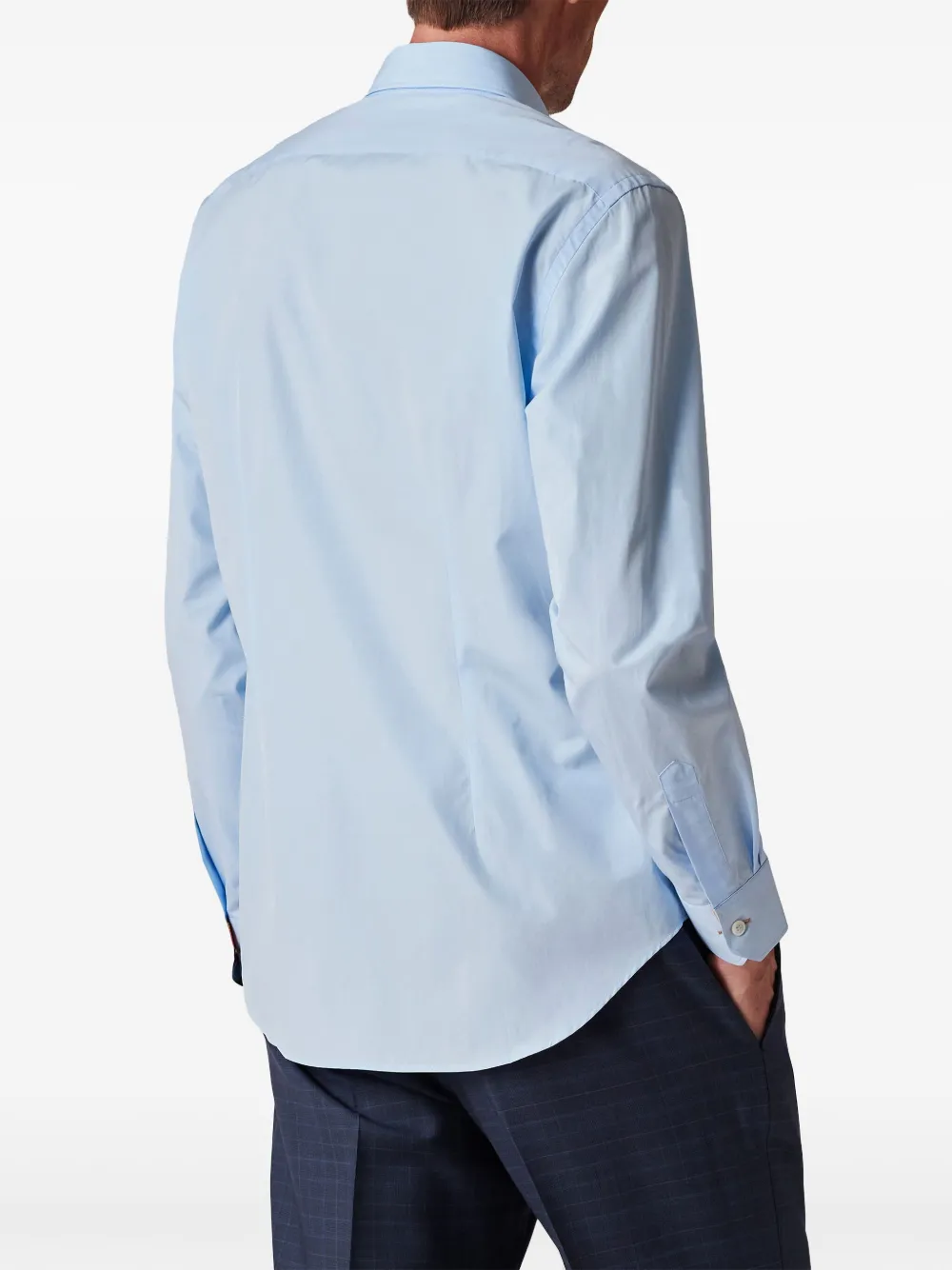 Paul Smith Katoenen overhemd met cuffs met Artist streep Blauw