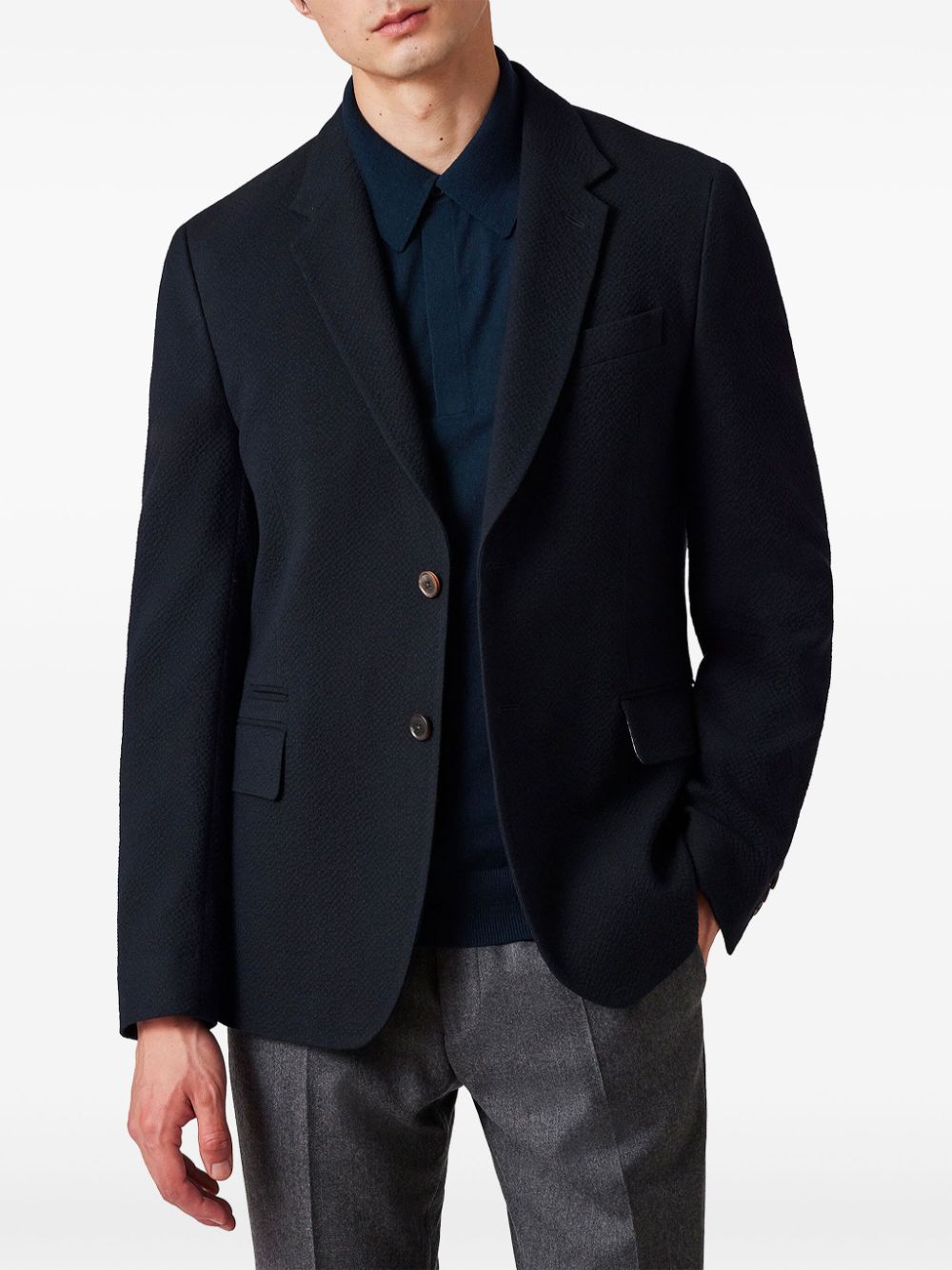 Paul Smith Blazer met enkele rij knopen Blauw