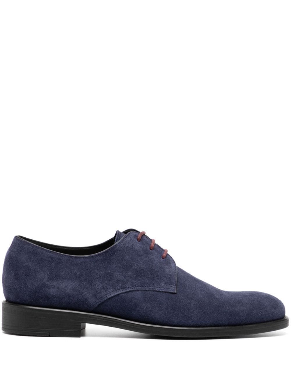 Shop Ps By Paul Smith Suede 'bayard' Derby Shoes In Blue