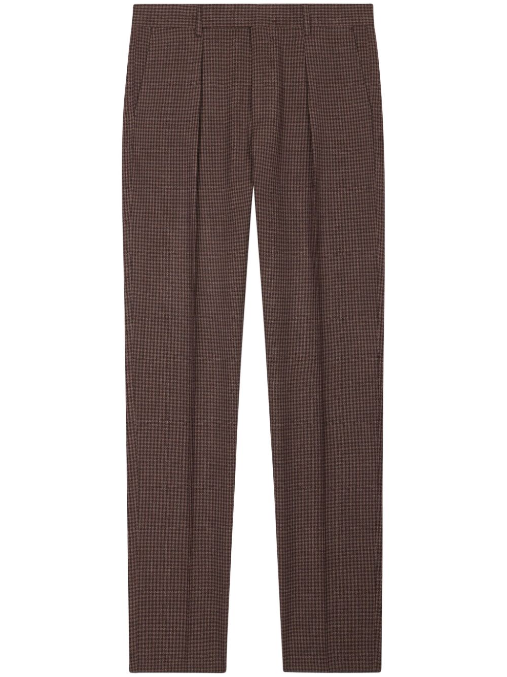 Paul Smith Broek met gingham ruit Bruin