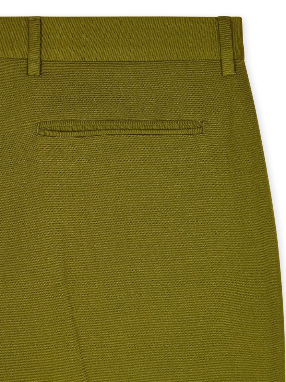 Shop Paul Smith Chartreuse Straight-leg Trousers In Green